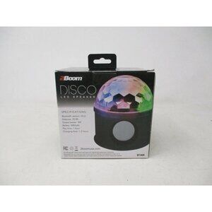 2 BOOM Disco LED Bluetooth Speaker FM radio Color change light FX Brand new-box
